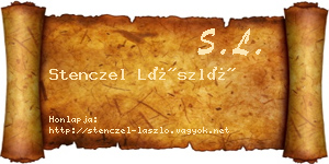 Stenczel László névjegykártya